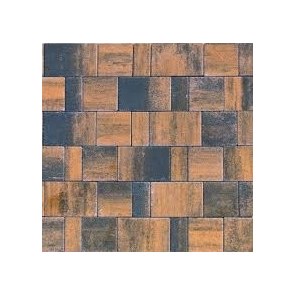 Тротуарная плитка вибропрессованная Старый город Ландхаус Color Mix тип 5 Техас | 240х160х80 | BRAER