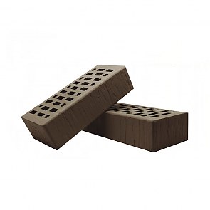 Кирпич облицовочный керамический Какао пустотелый шале 1 НФ | 250×120×65 | М200 | TEREX